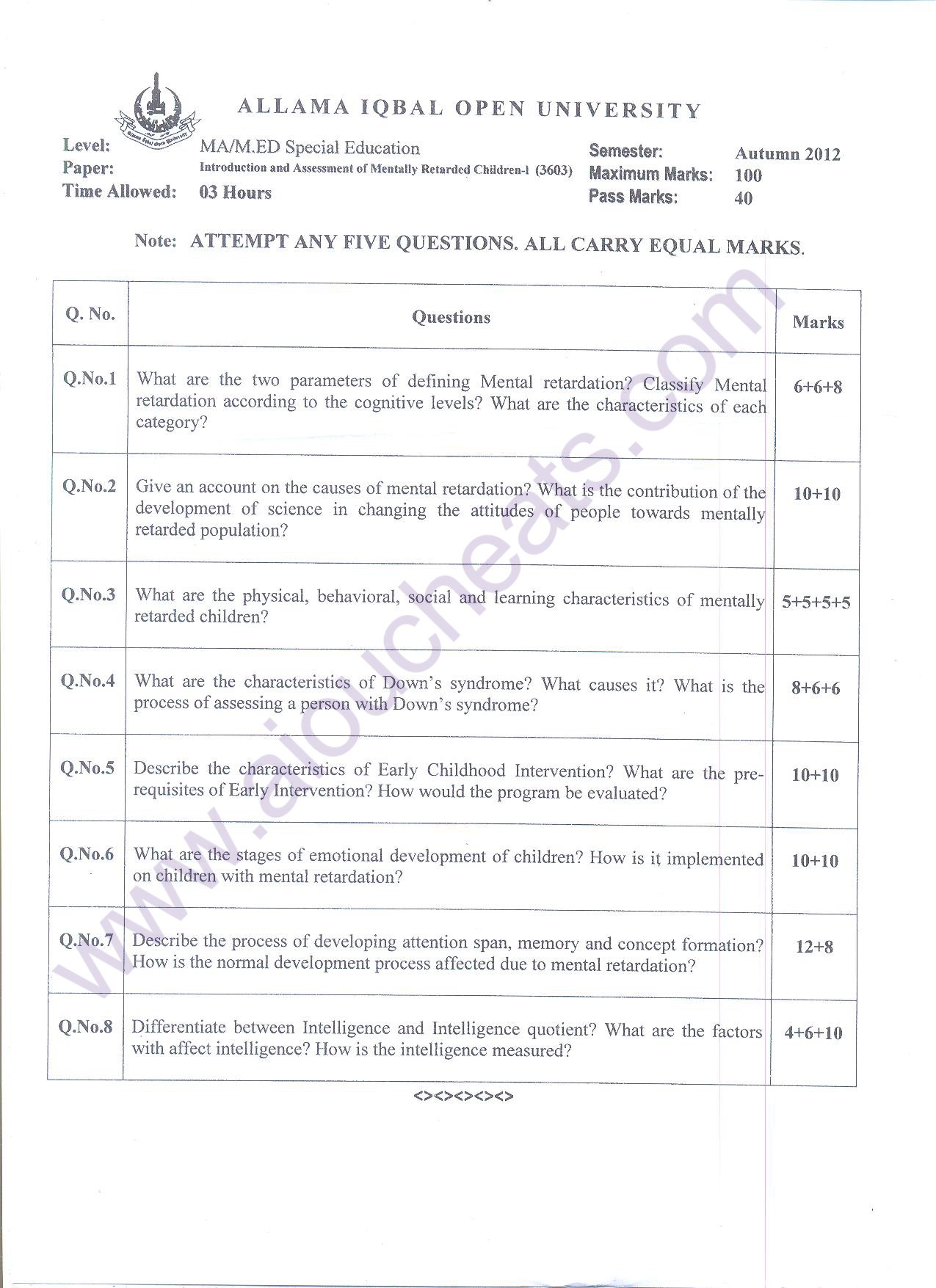 Special education essays