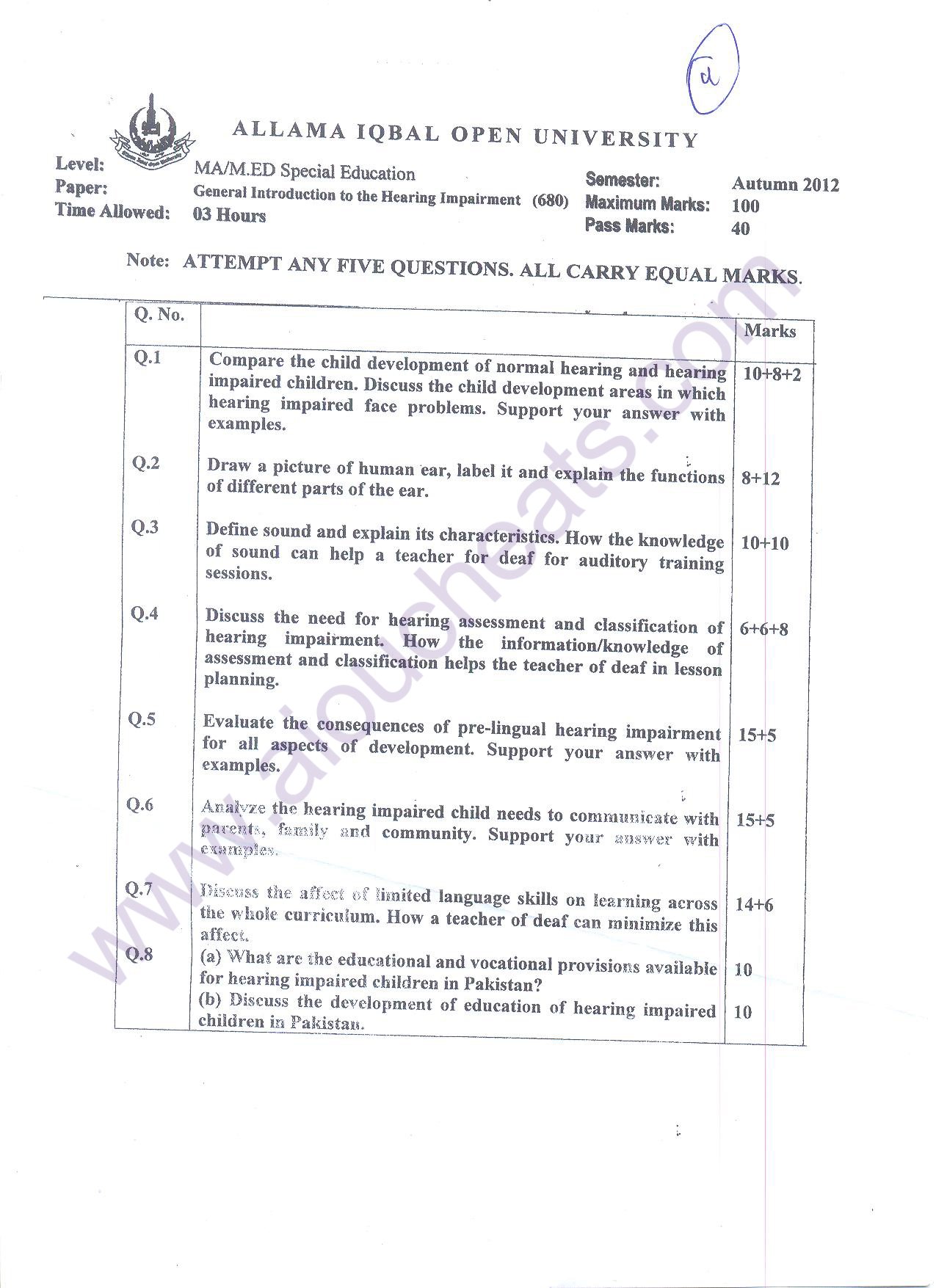 Special education essays