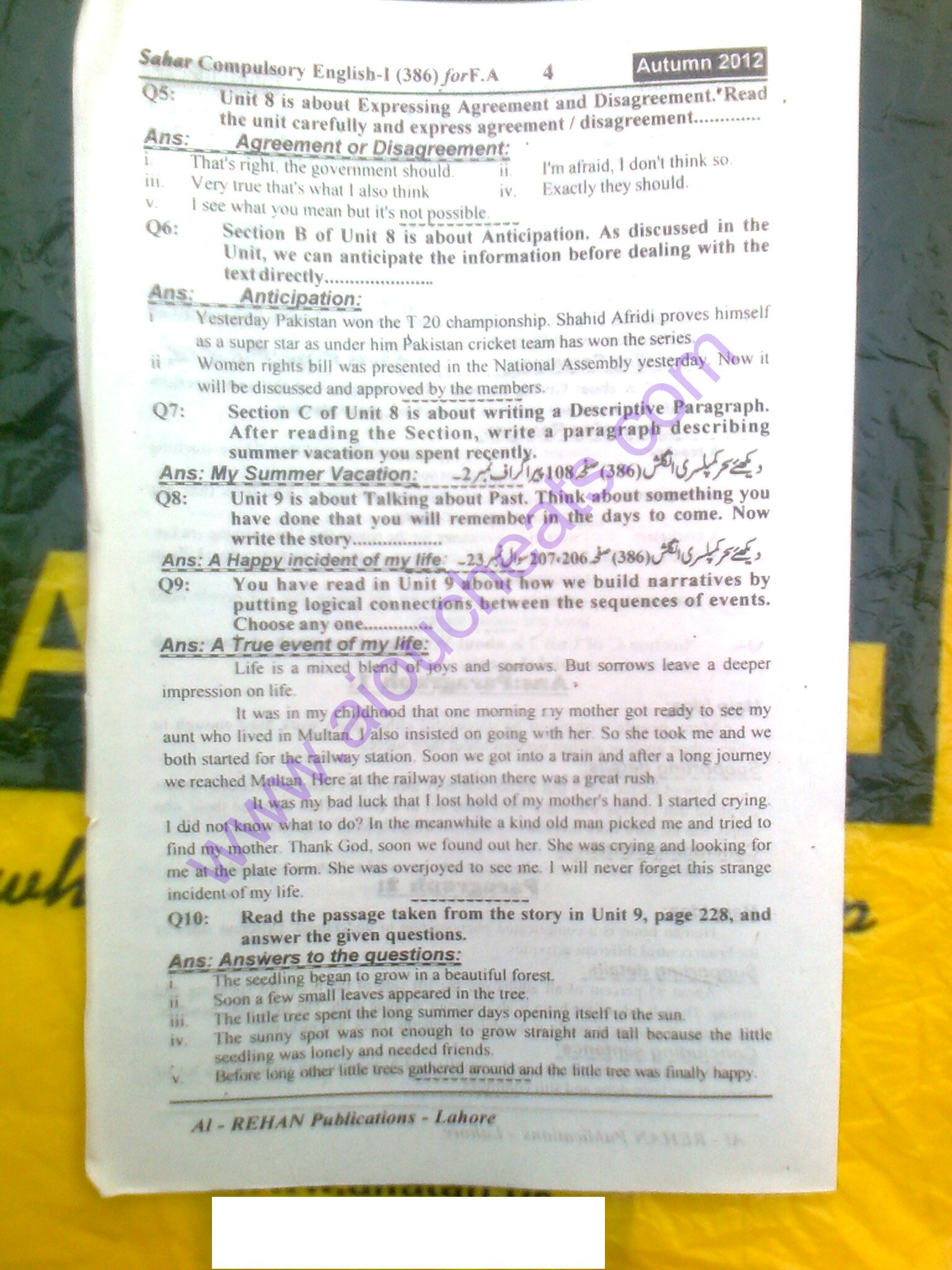 Aiou solved assignment code 1423 image