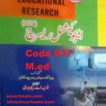 Keybook m.ed 837 educational research Available