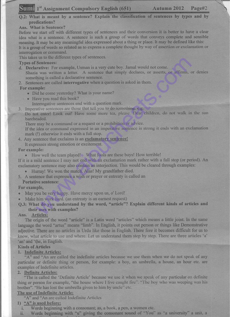 aiou solved assignment b.ed english code 651 page 2