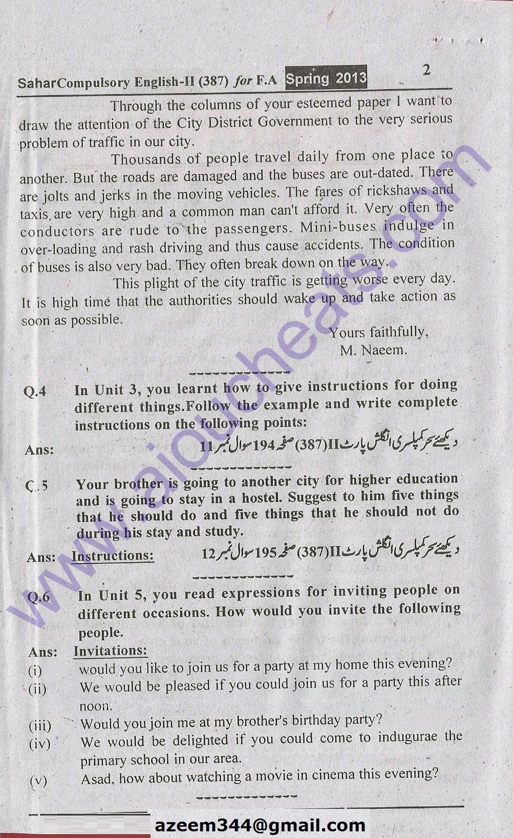 aiou solved assignment fa english 387
