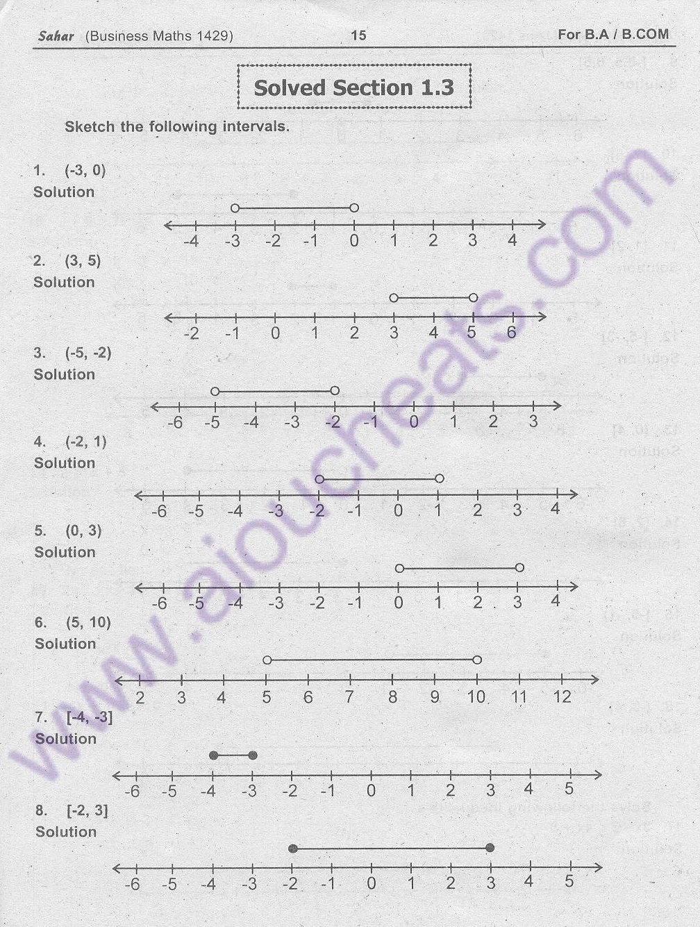 Code 1429 Business Maths for BA / B.Com New AIOU Solved Notes