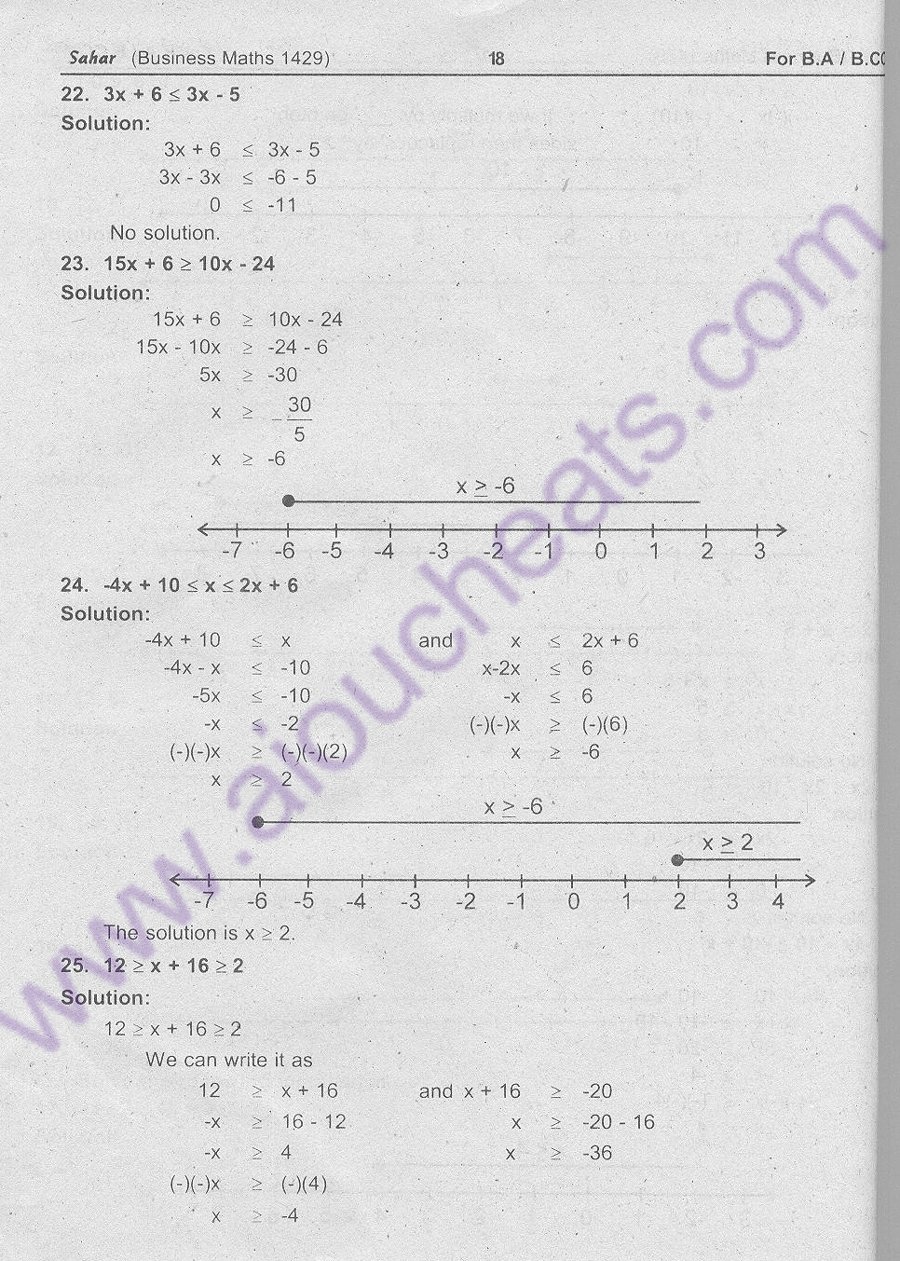 Code 1429 Business Maths for BA / B.Com New AIOU Solved Notes