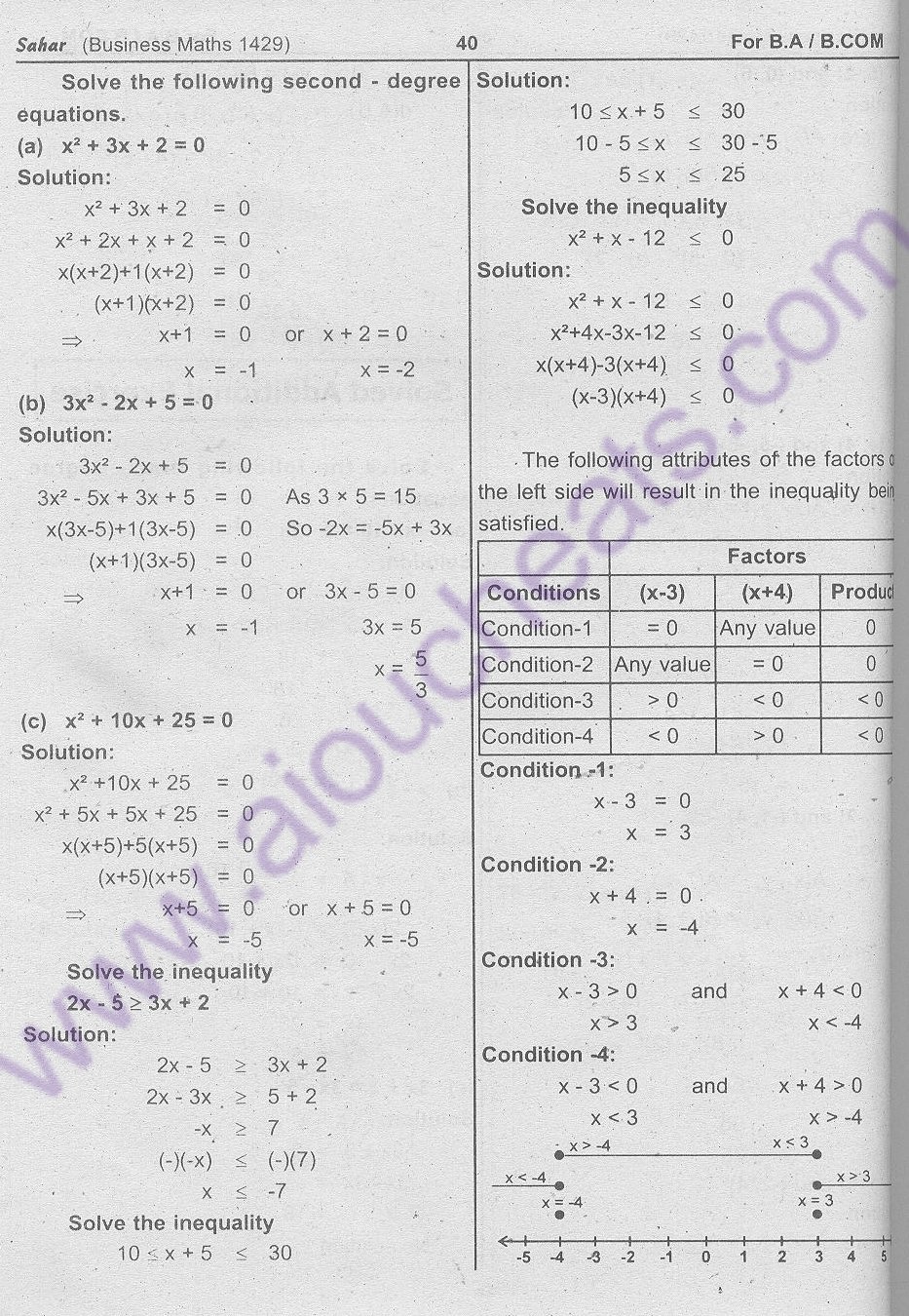 Code 1429 Business Maths for BA / B.Com New AIOU Solved Notes