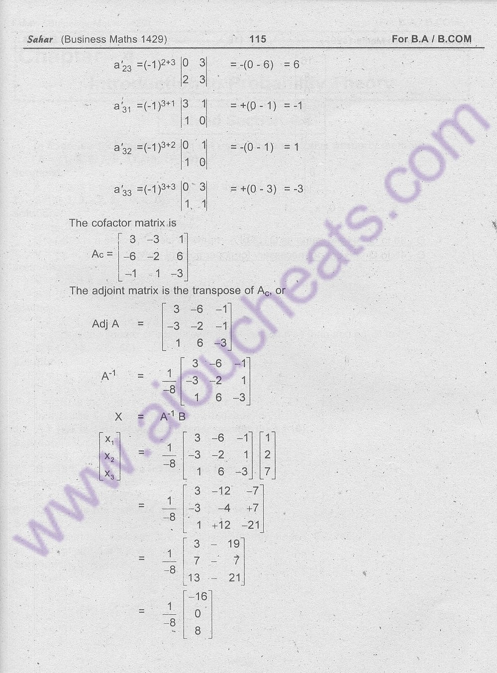 Code 1429 Business Maths for BA / B.Com New AIOU Solved Notes