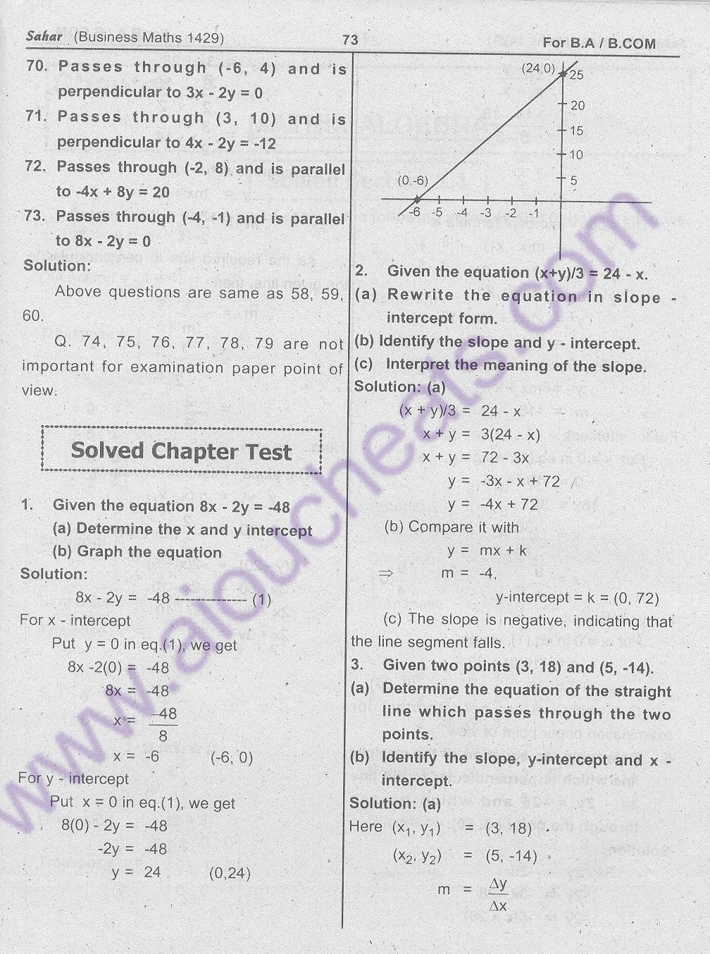 Code 1429 Business Maths for BA / B.Com New AIOU Solved Notes