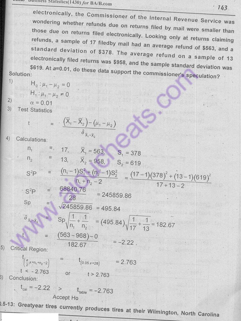 22 -1430 solved assignment aiou statistics for management