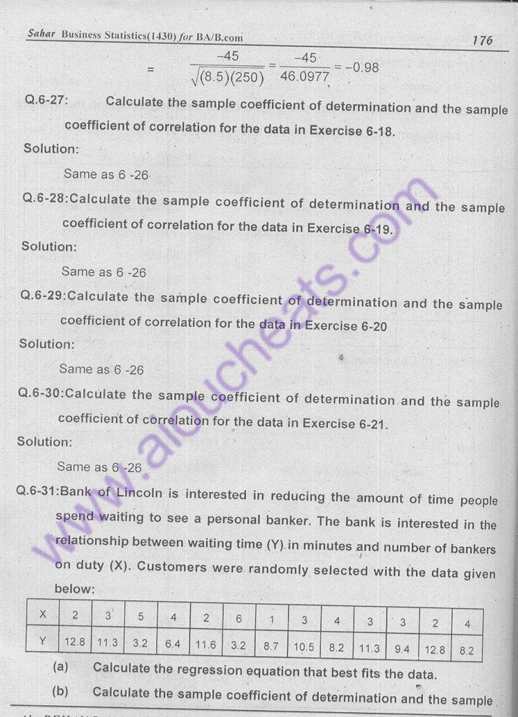 30-1430 solved assignment aiou statistics for management