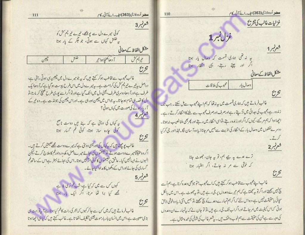 363-ans1-0006 Urdu Compulsory Autumn 2013 Assignment inter-AIOU